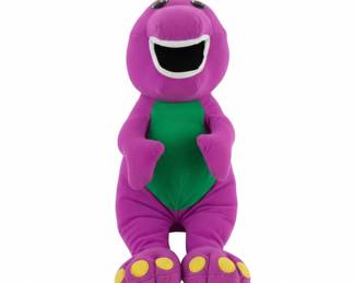 Vintage Playskool Talking Barney Plush