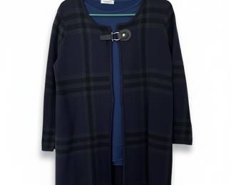 Chigant Plaid OpenFront Cardigan