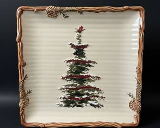 St. Nicholas Square Snow Valley Square Platter