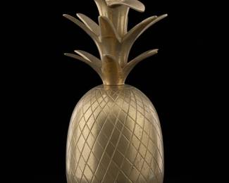 Vintage Brass Pineapple Lidded Containers