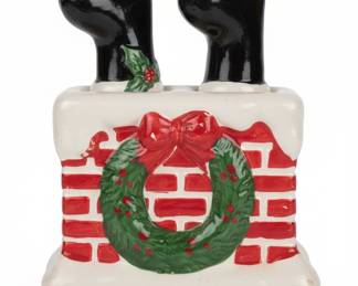 Vintage Giftco Santa Legs in Chimney Salt and Pepper Shakers