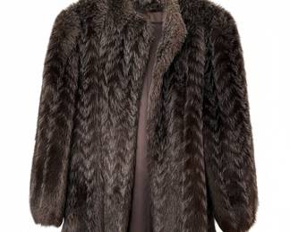 Vintage Style VI Ltd. Faux Fur Chevron Coat