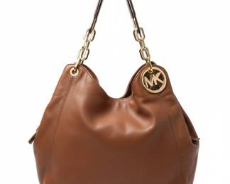 Michael Kors Fulton Large Leather Hobo Shoulder Bag