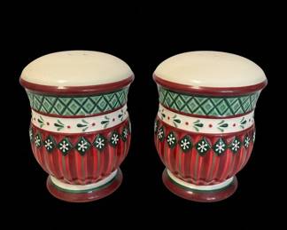 Certified International Holiday Salt and Pepper Shakers