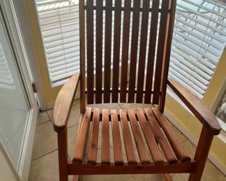 Cedar Slat Porch Rocking Chair second image