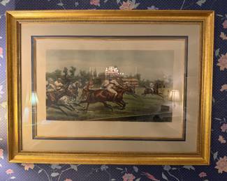 we brought over several Hunt Scenes and Equestrian Scenes from the family’s now closed furniture store