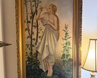 per the tag found with this painting, it’s a painting from a nearby plantation home