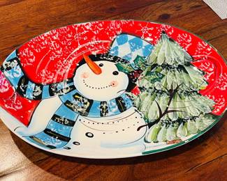 Snowman Platter