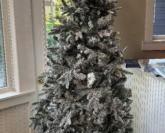 Flocked Christmas Tree