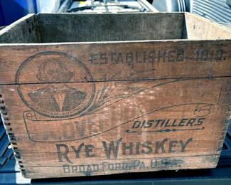 A. Overholt Whiskey Crate