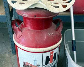 International Harvester IH Milk Can Bar Stool