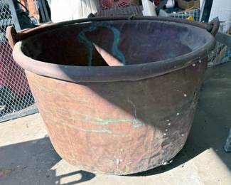 Large Antique Copper Kettle