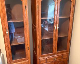 Oak Book Cases Display Or For Your Collection