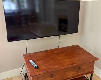 Small Table & Samsung Flat Screen TV