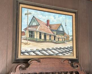 Painting of Hillsboro, Texas Depot