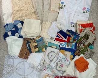 Vintage Table Linens And Tea Towels
