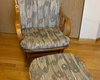 Glider And Footstool