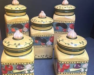 Carol Rowan Ceramic Canisters