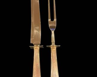 WatsonWallace Lotus Sterling Silver Carving Set