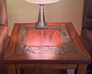 Steve Silver Co Side Table with Lamp