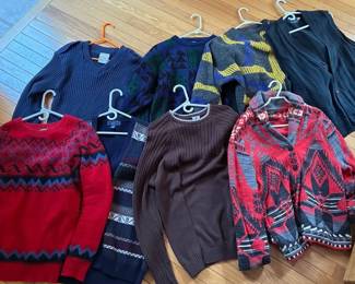Wool And Acrylic Sweaters Mens LXL