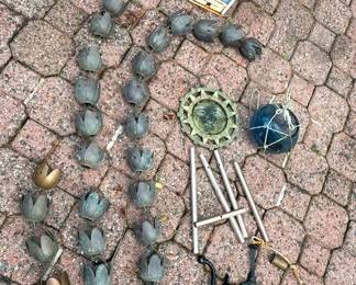 Copper Rain Chain Segments And More Metal Outdoor Accessories
