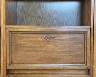 Bookshelf with Secretary Desk and Drawers