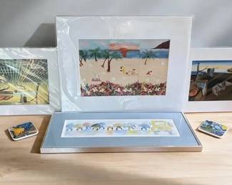 Surrealist Art  Coastal Print Collection
