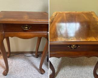 Queen Anne Style Side Table  Occasional Table