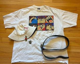 Vintage Tasmanian Devil Tshirt And Disney Pin