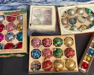 Vintage Shiny Bright Glass Ornaments