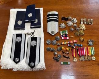 US Air Force Epaulets Rank Insignia  Pins Ribbons and Medals