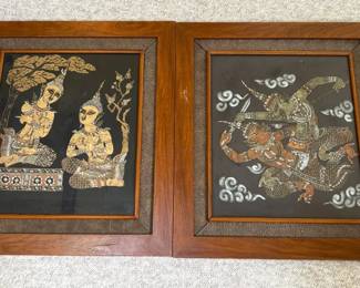 Thai Silk Paintings