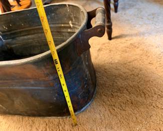 Large copper washing tub/ boiling tub