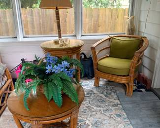 Rattan porch set from 1920s, stayed within the family for almost 100 years.