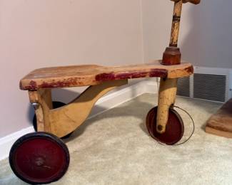 wooden Children's tricycle, early 1900s