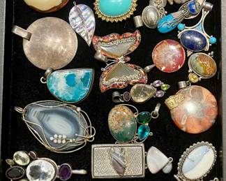 Large Sterling pendants