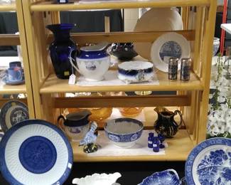 Flow Blue, Cobalt Glass and accessories