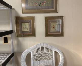 Vintage Chinese silk panels