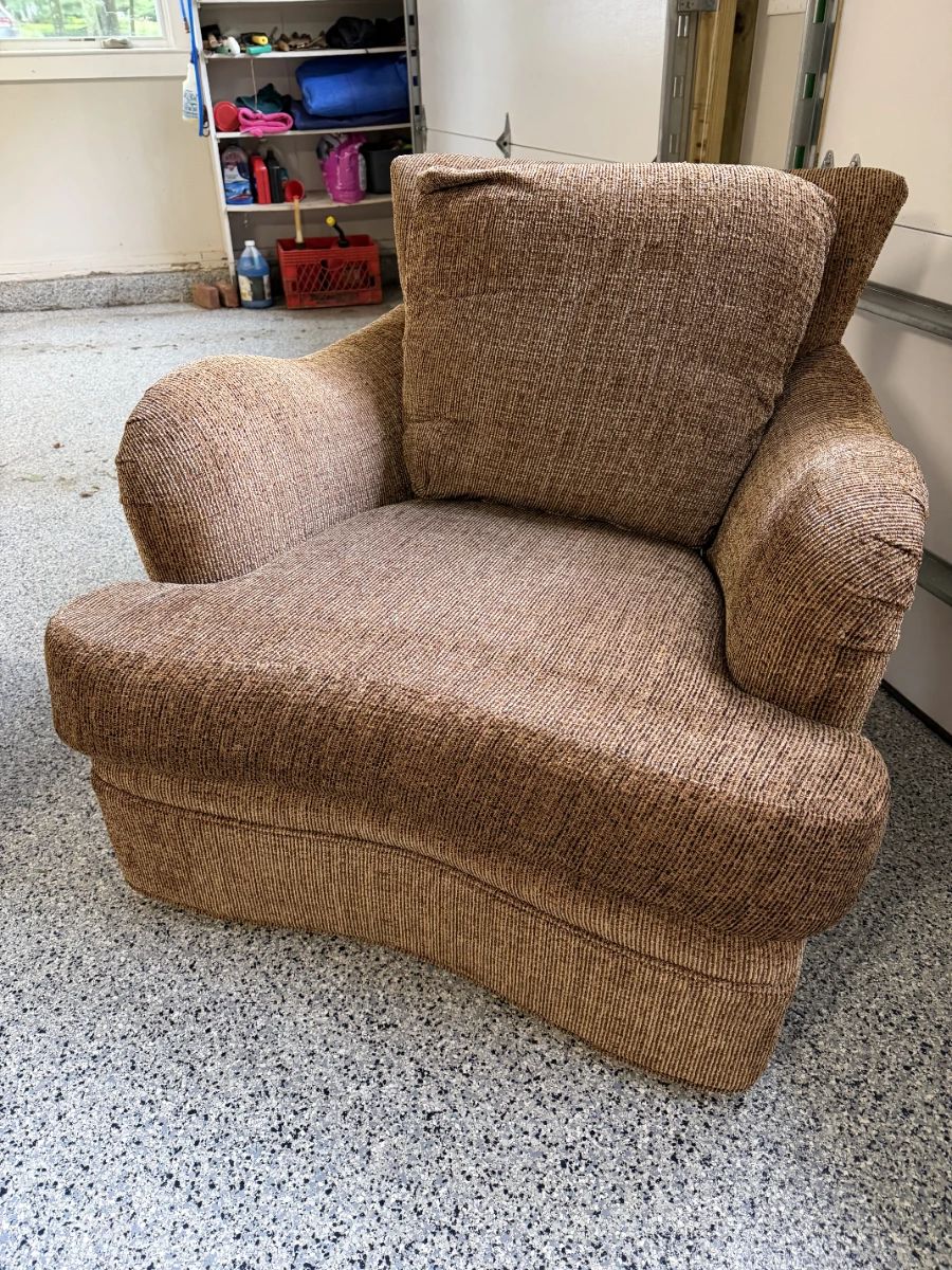 Pair of Huntington House Swivel Club Chairs - H43" X D 41" X W 36" - $300