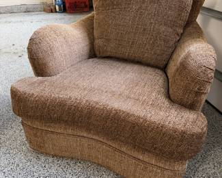 Pair of Huntington House Swivel Club Chairs - H43" X D 41" X W 36" - $300