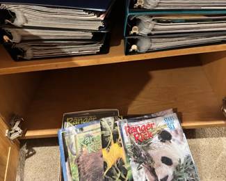 Five Binders Of Ranger Rick Magazines From 1990s