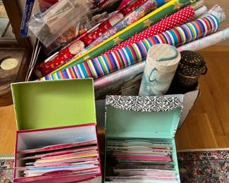 Miscellaneous Wrapping Paper Greeting Cards