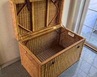 Wicker Storage Trunk