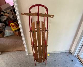 Wooden Snow Sled From Sears