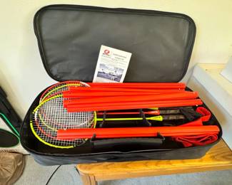 Badminton See With Net And Supplies