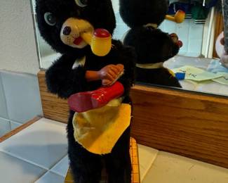 Vintage Japanese Animated Shoe Shine Bear