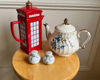 English Tea Sets With Salt Pepper Shaker