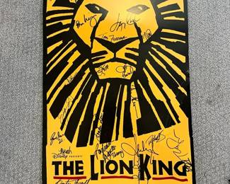 The Lion King Broadways Musical Cast Signed Poster