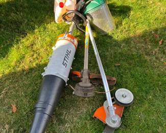 Stihl KM 55R Gas Powered Multi Tasking Power Head With Attachments